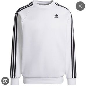 New Adidas White Sweatshirt Size L